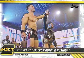 2021 Topps WWE NXT #96 The Way def. Leon Ruff & Kushida Front