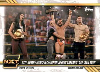 2021 Topps WWE NXT #100 NXT North American Champion Johnny Gargano def. Leon Ruff Front