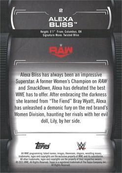 2021 Topps WWE Undisputed #2 Alexa Bliss Back