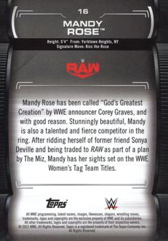2021 Topps WWE Undisputed #16 Mandy Rose Back