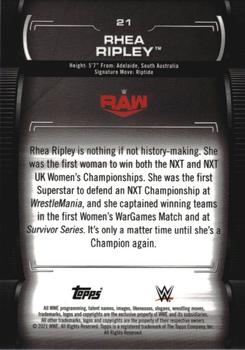 2021 Topps WWE Undisputed #21 Rhea Ripley Back