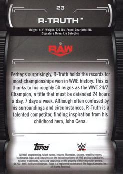 2021 Topps WWE Undisputed #23 R-Truth Back