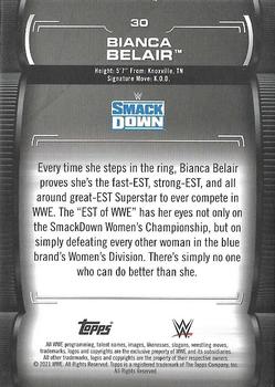 2021 Topps WWE Undisputed #30 Bianca Belair Back