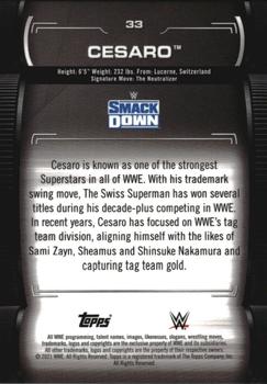 2021 Topps WWE Undisputed #33 Cesaro Back