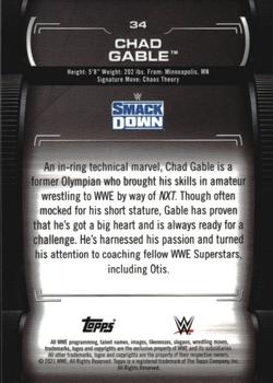 2021 Topps WWE Undisputed #34 Chad Gable Back