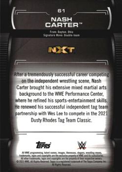2021 Topps WWE Undisputed #61 Nash Carter Back