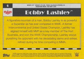 2021 Topps Heritage WWE #6 Bobby Lashley Back