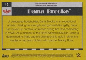 2021 Topps Heritage WWE #10 Dana Brooke Back