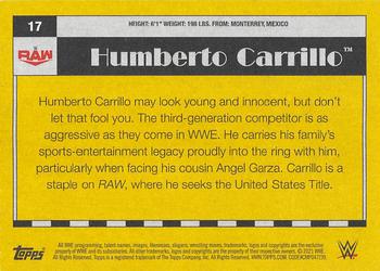 2021 Topps Heritage WWE #17 Humberto Carrillo Back
