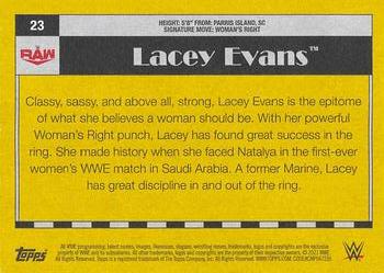 2021 Topps Heritage WWE #23 Lacey Evans Back