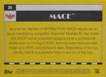 2021 Topps Heritage WWE #25 MACE Back