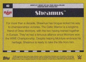2021 Topps Heritage WWE #40 Sheamus Back