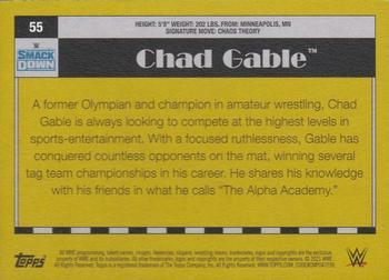 2021 Topps Heritage WWE #55 Chad Gable Back