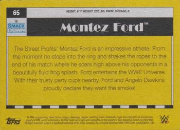 2021 Topps Heritage WWE #65 Montez Ford Back