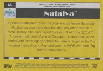 2021 Topps Heritage WWE #66 Natalya Back