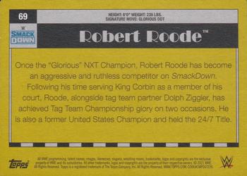2021 Topps Heritage WWE #69 Robert Roode Back