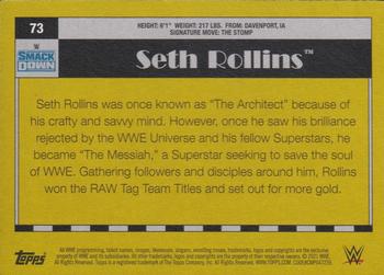 2021 Topps Heritage WWE #73 Seth Rollins Back