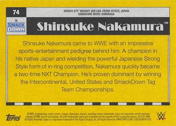 2021 Topps Heritage WWE #74 Shinsuke Nakamura Back
