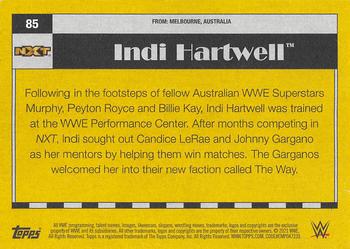 2021 Topps Heritage WWE #85 Indi Hartwell Back