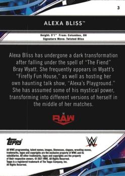 2021 Topps Finest WWE #3 Alexa Bliss Back