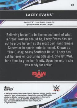 2021 Topps Finest WWE #20 Lacey Evans Back