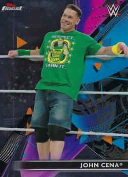 2021 Topps Finest WWE #100 John Cena Front