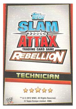 2012 Topps Slam Attax WWE: Rebellion #7 Daniel Bryan Back