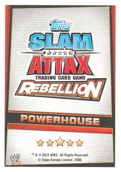 2012 Topps Slam Attax WWE: Rebellion #15 Mark Henry Back