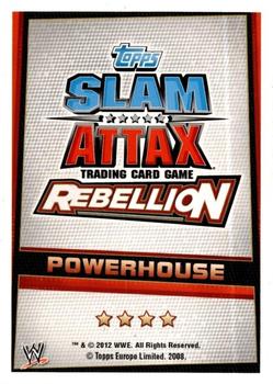 2012 Topps Slam Attax WWE: Rebellion #21 The Great Khali Back