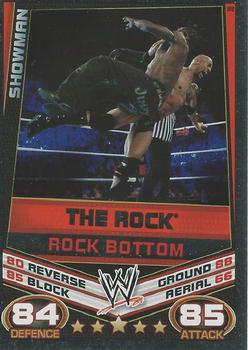 2012 Topps Slam Attax WWE: Rebellion #38 The Rock Front
