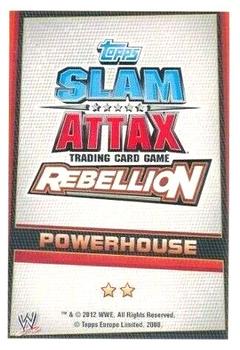 2012 Topps Slam Attax WWE: Rebellion #54 Antonio Cesaro Back
