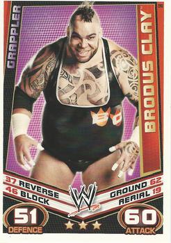 2012 Topps Slam Attax WWE: Rebellion #59 Brodus Clay Front