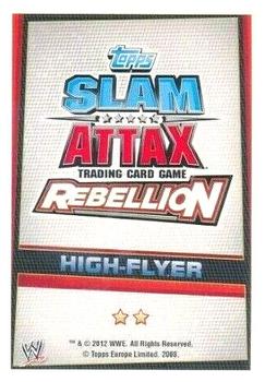 2012 Topps Slam Attax WWE: Rebellion #84 Jimmy Uso Back