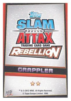 2012 Topps Slam Attax WWE: Rebellion #85 Jinder Mahal Back