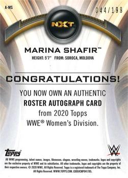 2020 Topps WWE Women's Division - Roster Autographs #A-MS Marina Shafir Back