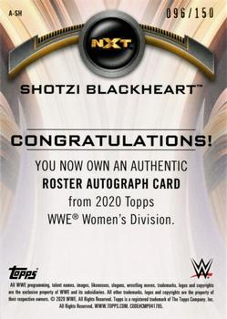 2020 Topps WWE Women's Division - Roster Autographs Pink #A-SH Shotzi Blackheart Back