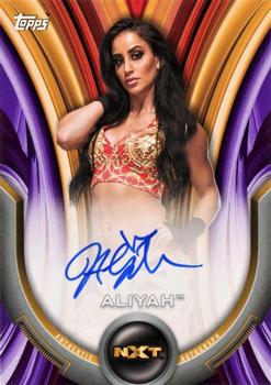 2020 Topps WWE Women's Division - Roster Autographs Purple #A-AL Aliyah Front
