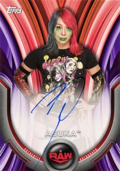 2020 Topps WWE Women's Division - Roster Autographs Purple #A-AS Asuka Front