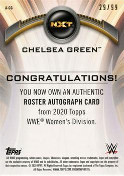 2020 Topps WWE Women's Division - Roster Autographs Purple #A-CG Chelsea green Back