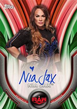 2020 Topps WWE Women's Division - Roster Autographs Green #A-NJ Nia Jax Front