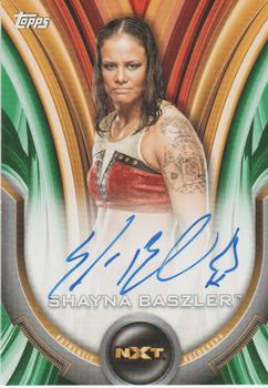 2020 Topps WWE Women's Division - Roster Autographs Green #A-SP Shayna Baszler Front