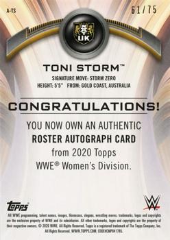 2020 Topps WWE Women's Division - Roster Autographs Green #A-TS Toni Storm Back