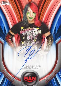 2020 Topps WWE Women's Division - Roster Autographs Blue #A-AS Asuka Front