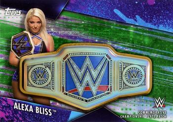 2020 Topps WWE Women's Division - Championship Plate Patch Green #CPP-ALX Alexa Bliss Front