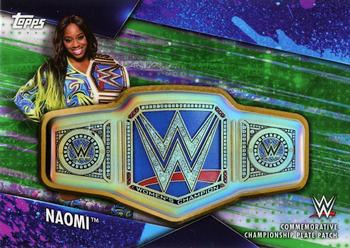 2020 Topps WWE Women's Division - Championship Plate Patch Green #CPP-NM Naomi Front