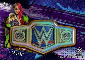 2020 Topps WWE Women's Division - Championship Plate Patch Purple #CPP-A Asuka Front