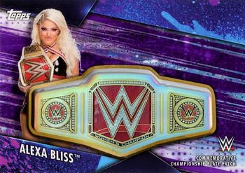 2020 Topps WWE Women's Division - Championship Plate Patch Purple #CPP-AB Alexa Bliss Front