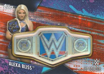 2020 Topps WWE Women's Division - Championship Plate Patch Orange #CPP-ALX Alexa Bliss Front