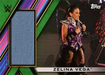 2020 Topps WWE Women's Division - Superstar Mat Relics Green #MR-ZV Zelina Vega Front