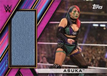 2020 Topps WWE Women's Division - Superstar Mat Relics Pink #MR-AS Asuka Front